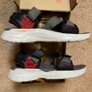 Teva Men's Zymic Sandals Outdoor Hiking Gray/Red size 8 NEW